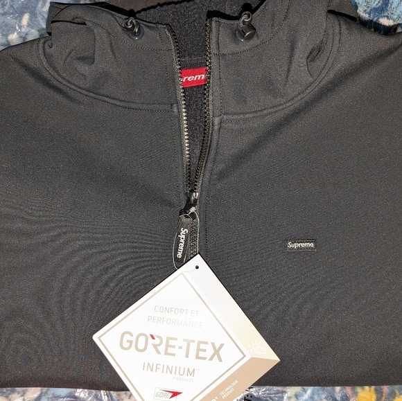 Supreme WINDSTOPPER® Zip Up Hooded Sweatshirt Black - Small  SOLD - Picture 5 of 5